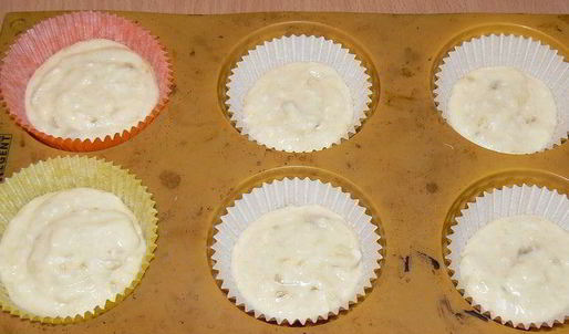 банановые маффины с кокосовым облачком