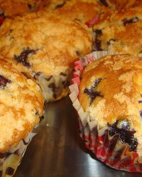 Черничные маффины