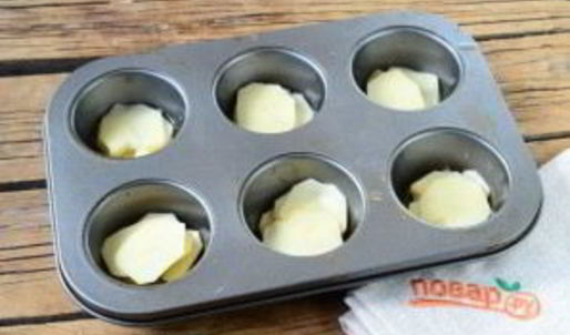 гратен из картофеля в стиле маффинов