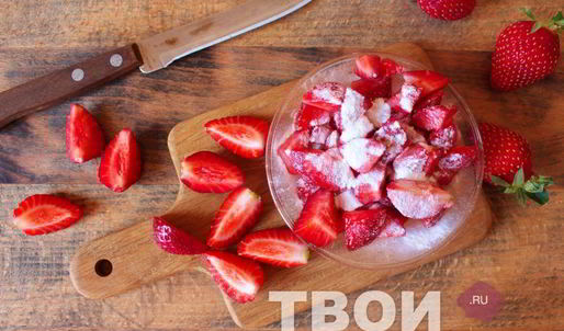 клубничные маффины