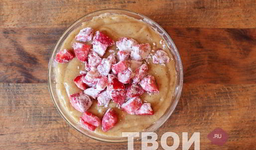 клубничные маффины