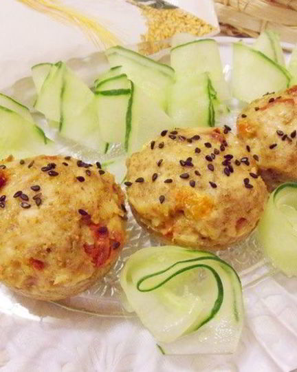 Рецепт куриных маффинов с отрубями