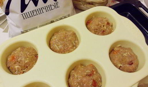 куриные маффины с отрубями