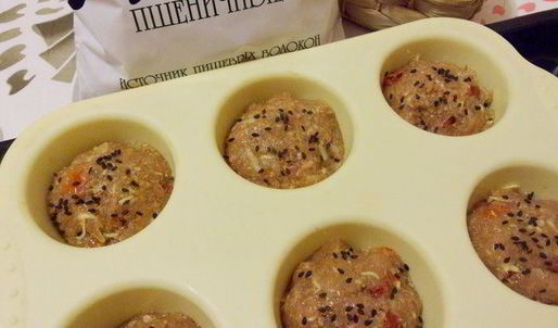 куриные маффины с отрубями