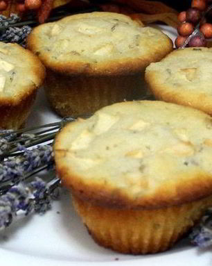 Лавандово-яблочные маффины