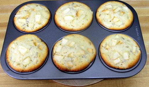 лавандово-яблочные маффины