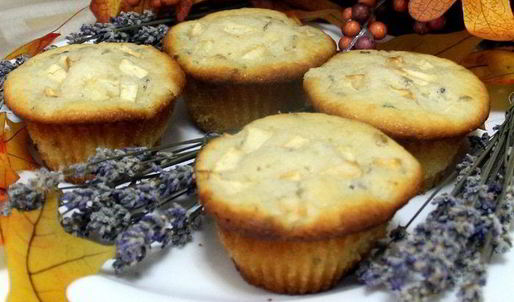 лавандово-яблочные маффины