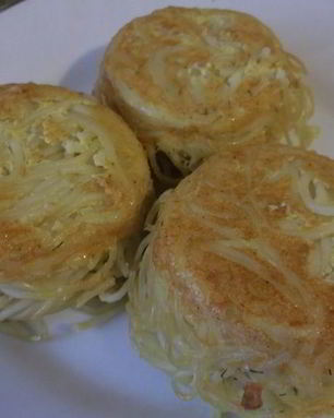 Маффины из спагетти