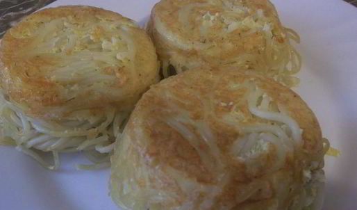 маффины из спагетти