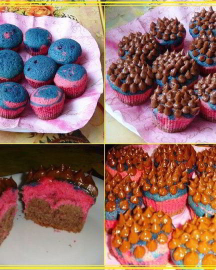 Рецепт маффинов радужных