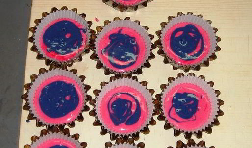 маффины радужные