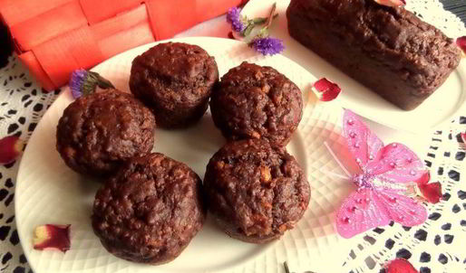 маффины с апельсином и бананом