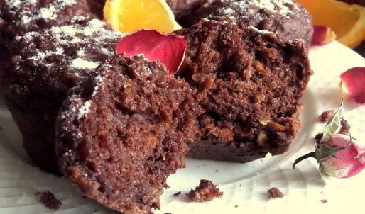 маффины с апельсином и бананом