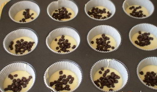 маффины с лимонной ноткой и шоколадными каплями