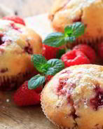 Маффины с малиной