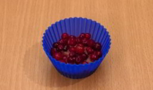 маффины с маскарпоне и ягодами