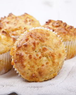 Маффины с сыром и беконом