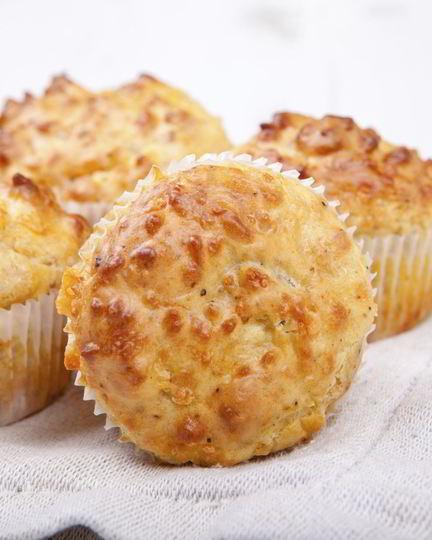 Рецепт маффинов с сыром и беконом