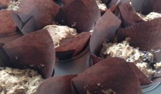 маффины с вишней