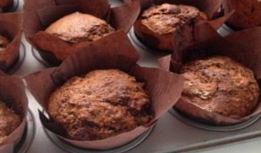 маффины с вишней