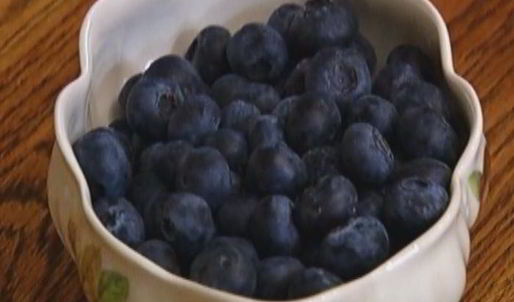 маффины со свежей голубикой