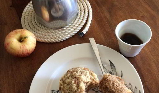 маффины в стиле яблочный крамбл