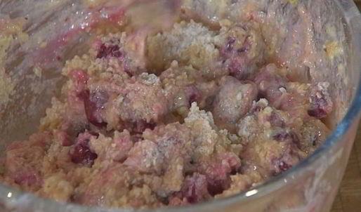 миндальные маффины с вишней