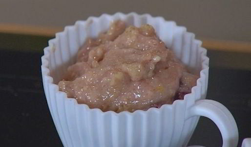 миндальные маффины с вишней