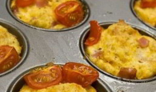 необычные маффины с ветчиной и сыром