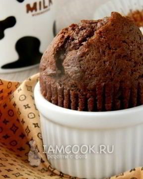 Шоколадно-банановые маффины