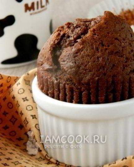 Рецепт шоколадна-банановых маффины