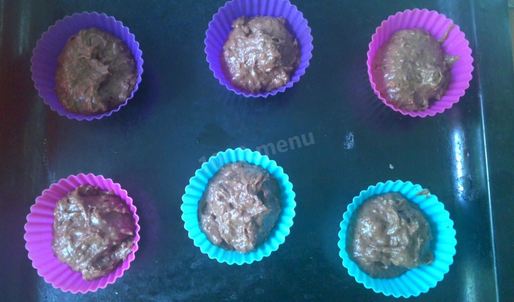 шоколадные маффины с кокосом