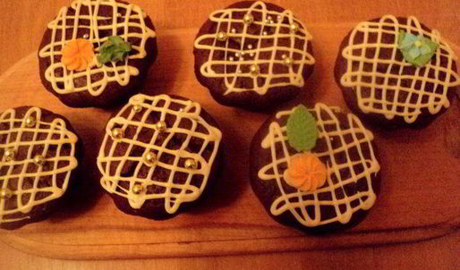 шоколадные маффины с сюрпризом