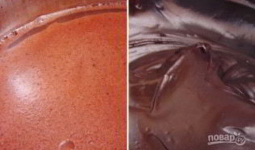 шоколадные маффины с заварным кремом