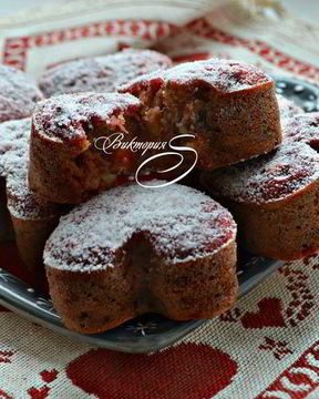 Свекольно-ореховые маффины