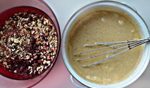 свекольно-ореховые маффины