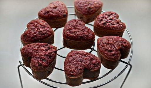 свекольно-ореховые маффины