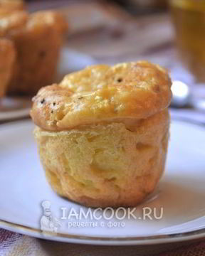 Творожные маффины с кабачком