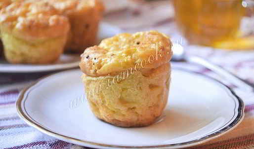 творожные маффины с кабачком