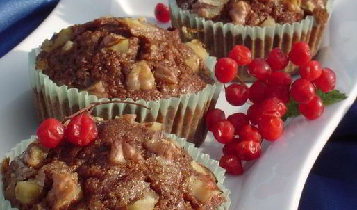 тыквенные маффины с грецкими орехами и корицей