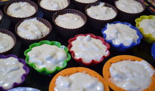 яблочно-банановые маффины