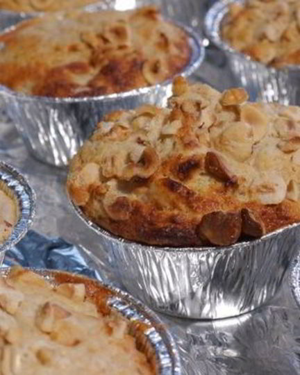 Рецепт яблочных маффинов на кефире с орехами и отрубями