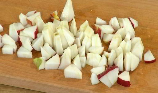 яблочные маффины на кефире с орехами и отрубями