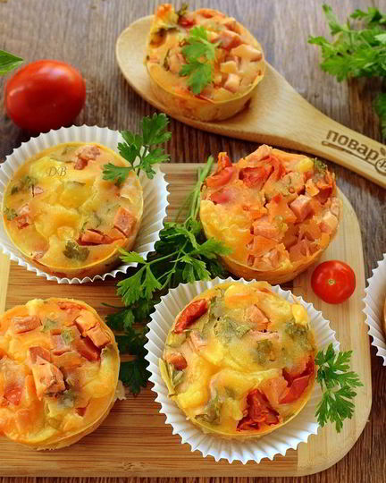 Рецепт закусочных маффинов