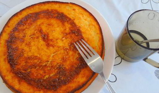 лимонный манник с виноградом