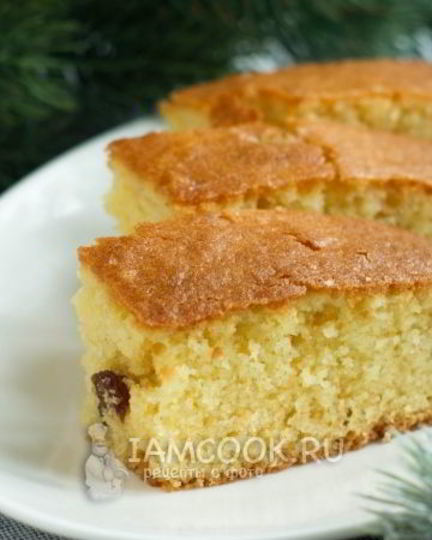 Рецепт манника на молоке без яиц