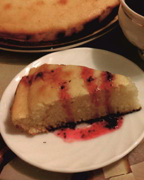 Манник с клюквенным сиропом