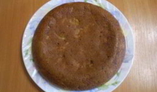 манник с яблоками на кефире