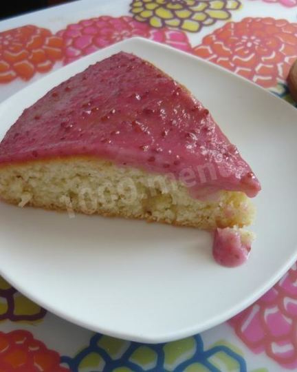 Рецепт манника со сметано-ягодным кремом