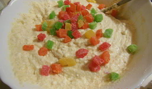 манник творожный с цукатами